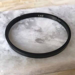 Black Stainless Steel Stacking Bracelet